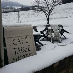 L'hiver au Café de Serres