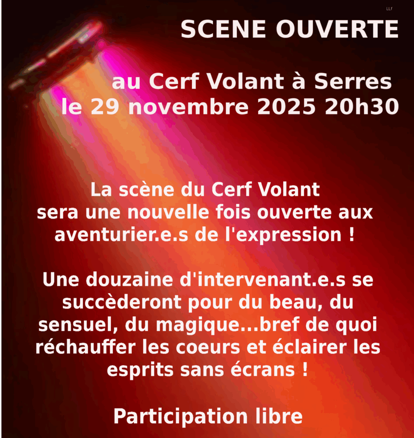 Scène ouverte du 29 nov 2025