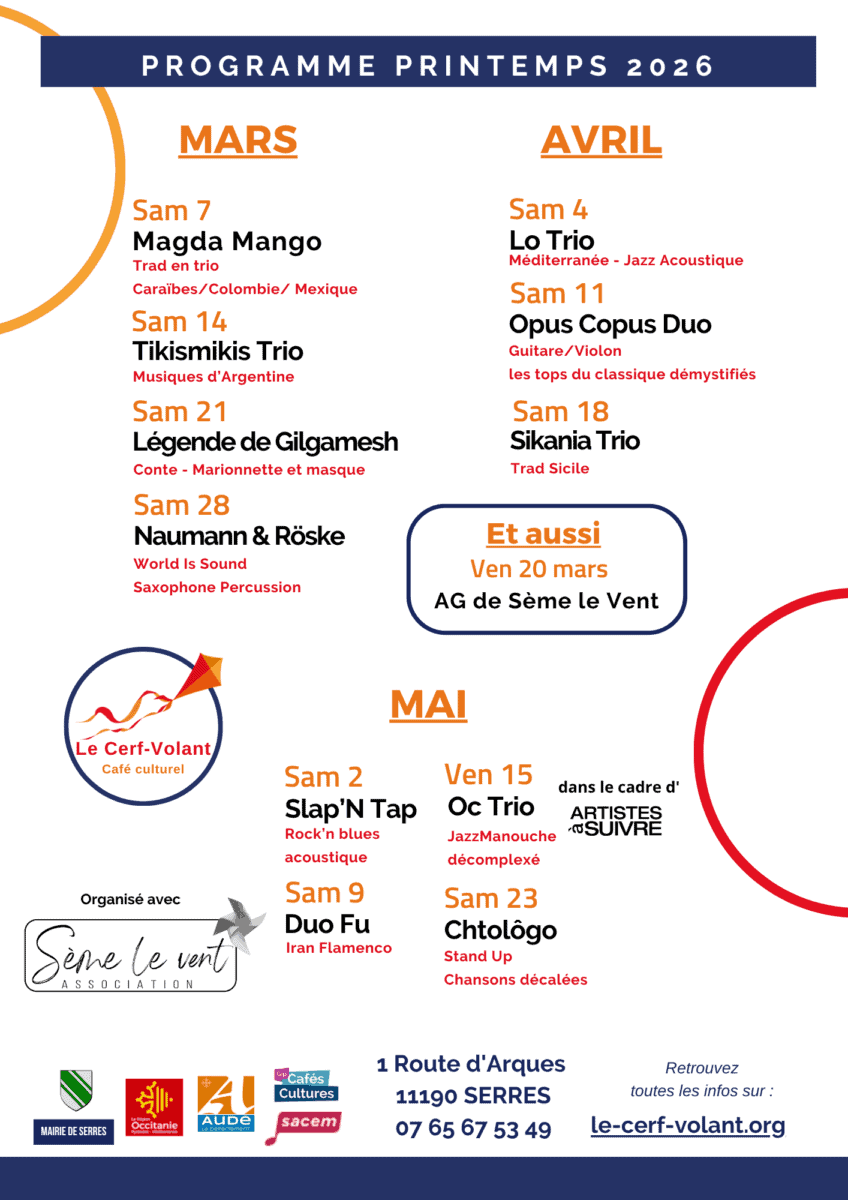 Programmation printemps 26